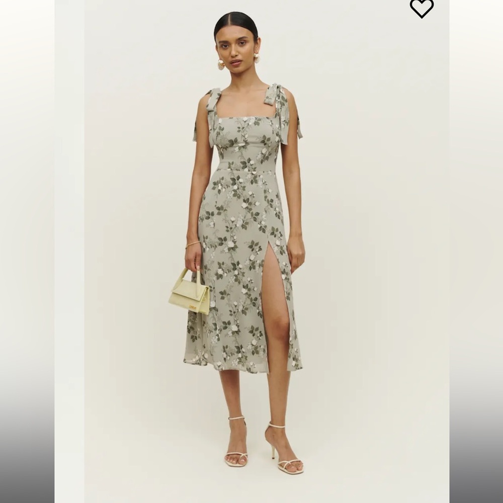 Reformation Twilight Green Midi Dress